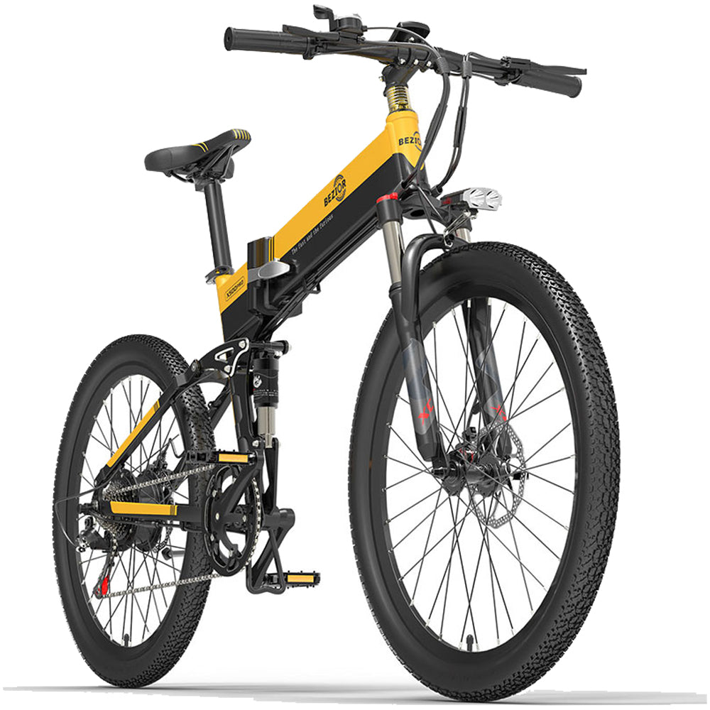 Bezior X500 Pro Electric Mountain Folding Bike - GOGOBEST BIKE  4
